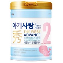 아기사랑수 더 퍼스트 어드밴스 분유 2단계, 750g, 10캔