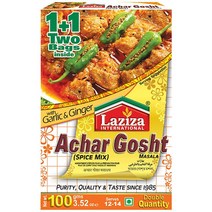 LAZIZA ACHAR GOSHT MASALA 아차르고스트 마살라 100G/1PACK, 100G