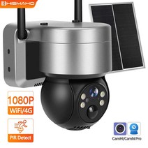가정용CCTV 실외용 초고화질 CCTV 야외 보안 보호 무선 PTZ IP 캠 4G 태양광 카메라 1080P 와이파이 충전식 배터리 비디오 감시 Camhi, 6.4G Cam Add 32G SD