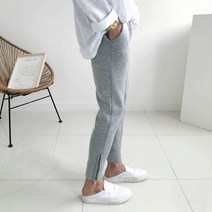 네오프렌 사이드지퍼 라인 밴딩 조거 트레이닝 팬츠(2color)