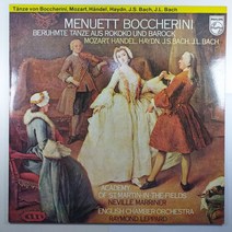 (중고LP) MENUETT BOCCHERINI/ 미뉴엣/ 보케리니 현악5중주/ 헨델 물위의 음악 사라반드/ 바하 조곡/ 1979년 라이센스/ 자켓 음반 상태 AA