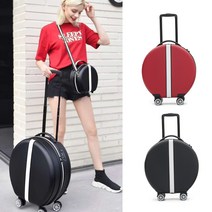 KN216 2색 동그라미 캐리어 라운드 트롤리백