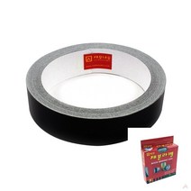 제본테이프 25MM X 10M 검정 책테이프 책모서리보호 바인딩테이프 제본테잎 제본라벨 소량제본 다용도테이프 라벨테이프 제본용테이프