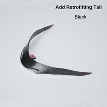 AGV-K1 오리지널 테일 리피팅 헬멧 에어 스포일러 모터사이클 액세서리 유니버설 S 사이즈에 적합하지 않, 03 black