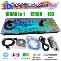 레트로 게임기 판도라 박스2 인용 3D 판도라 사가 EX 8000 In 1 와이파이 시장 저장 기능 멀티 플레이어, 05 GB 플러그, 02 HACK 10500 in 1