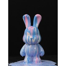 까사라인 플루이드 푸어링 토끼 만들기 DIY 집들이 개업 선물 인테리어소품, 블루.실버,블랙