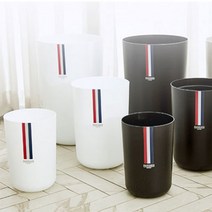 디자인휴지통 뚜껑없는쓰레기통 원형쓰레기통 10L, 그레이