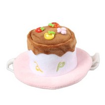 개 생일 모자 케이크 초 의상 고양이 과일 애완 동물, L, 02 fruit pink