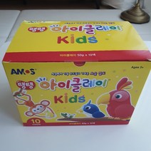 아모스 탱탱 아이클레이 키즈 50g 10색 세트, 혼합색상, 6세트