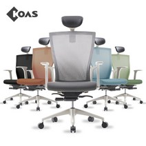 [코아스] 브리오 화이트 메쉬의자 헤드포함 OSCH1110HFF, 상세 설명 참조, 색상선택:블랙