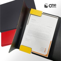 원오피스 스마트한 A4 자석 서류 보관케이스 / 화일케이스, 레드, 선택:레드