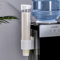 월드유한 부착식 70매 종이컵 디스펜서 종이컵홀더 컵홀더 보관함, 1개