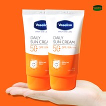 바세린 데일리 썬크림 50ml x 2개 백탁적은 썬크림, 바세린 데일리 선크림50ml x3