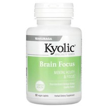 Kyolic Kyolic Brain Focus 60 채식캡슐