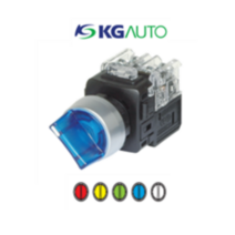 KG-AUTO 조광형 셀렉터스위치 22파이 KGT-H2R1D2 KGT-H2R1V2 알루미늄돌출형 2단 자동, KGT-H2R1D1(110/125V d.c), 적색