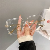 방지 사각 안경 여자 레트로 금속 프레임 컴퓨터
