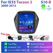 JMCQ-2 딘 4G 안드로이드 11 자동차 라디오 현대 IX35 투싼 2 2009-2015 스테레오 멀티미디어 비디오 플레, 12 S10-B-ADAS DVR