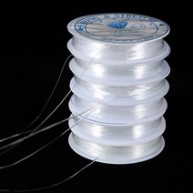 공예실 부자재 비즈공예 탄성 우레탄 줄 KK347, 3.굵기 0.6mm(길이 15m)1개입
