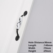 서랍 캐비닛 가구 처리 손잡이 도어 주방 유럽 블랙 하드웨어, 505-96heimei