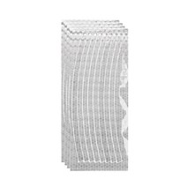 PCTN 자전거 휠 반사 스티커 라이드 보호용 자전거 야광반사스티커, 실버 4장, 4개