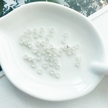 핀쿠션 고급) 2mm 3mm 비즈 누름볼 고정볼 (약100개), 화이트실버(약100개)