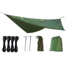 차수막 장마 자동차 비 삼각 태양 가리개 방수 접이식 자외선 차단 야외 캠핑 해먹 해변 차양 캐노피 하이킹 용품 1 세트, [01] Army Green B
