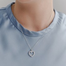 [Hei][여자아이들 슈화 오마이걸 효정 ITZY 리아 착용] rope heart pendant necklace