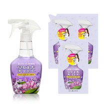 샤프란 꽃담초 섬유탈취제 자스민 용기형 400ml + 리필형 320ml x 3p, 1세트