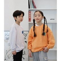 베이직 레터링 맨투맨 티셔츠 유아 아동 키즈 주니어 초등 성인 봄 패밀리룩 가족티 루즈핏