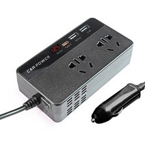 차량용인버터 400w 자동차 dc 12v 24v ac 220v 변환기 콘센트 4 usb 고속 충전 범용, pd 유형