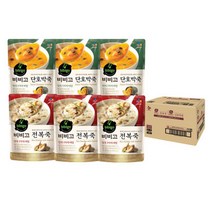 비비고 전복죽 420g x3 + 단호박죽 420g x3