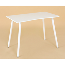 심플 폭좁은 안방 공부방 중 고등 학생 간이 책상겸 테이블 이케아 3가지 사이즈 작업대, 올화이트