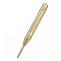 New 5' Automatic Center Pin Punch Spring Loaded Marking Starting Hole Tool Gold, 금