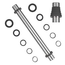 베이킹용 두께 링이 있는 조절 가능한 밀대 44.5cm(17.5인치)- 논스틱 스테인리스 스틸 반죽 밀대 쿠키 나무 빵용 밴드 포함 (44.5cm(17.5인치 그레이), Gray, 17.5