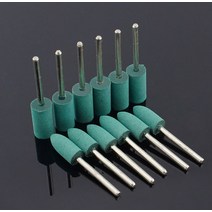 10 개/몫 3mm 생크 연삭 헤드 고무 4 6 8 휠 금형 마무리 공구, 01 cylinder_01 3mm