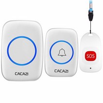 노인호출기 독거노인비상벨 무선비상벨 식당호출벨CACAZI-60 차임 110db 5 볼륨 스마트 홈 무선 호출기 초, 07 1x1 x sos_03 UK