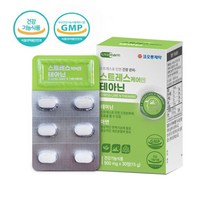 코오롱제약 테아닌 스트레스케어 아연 홍경천 감태추출물 오미자 황금 비타민 아미노산, 30정 / 1박스