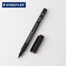 타이어펜 마커펜 Staedtler-Lumocolor 313/317/318 영구 마커 S/M/F 펠트 팁 방수 검정/파랑/녹색/빨강, 04 317 M black