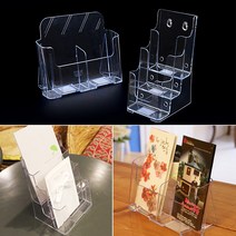 A6 카달로그꽂이 아크릴홀더 4종 POP꽂이 팜플렛거치대 문서홀더, 4단