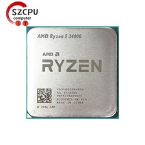 AMD Ryzen 5 3400G R5 3.7 GHz 쿼드 코어 8 스레드 65W CPU 프로세서 YD3400C5M4MFH 소켓 AM4, 한개옵션0