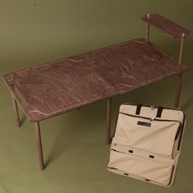 [전용가방 증정 이벤트] 국내제작 캠핑 우드테이블 접이식 + UV코팅, (가방증정) 캠핑테이블 기본형