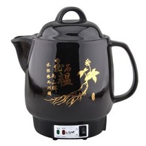 220V 자동 건강 냄비 가정용 한약 느린 스튜 냄비 세라믹 달임 허브 멀티 수프 죽, 5L_220V | 미국