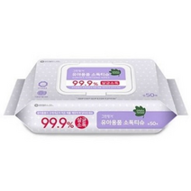 그린핑거 유아용품 소독티슈 캡형 50매, 63개