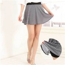 셀러허브 여성패션 [오노마] ONM 체크 3부 치마 레깅스 플레어 캐주얼 패션 스타일룩