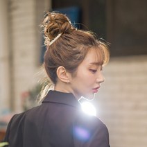 프리티레이디 올림머리 업스타일 만두머리가발 라지사이즈 프렌치사 부분가발, 6.리얼브라운, 상세페이지 참조3, 상세페이지 참조3