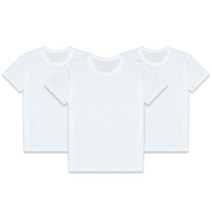 제이셔츠 3장 1세트 30수 순면 남성 여성 아동 기본 반팔 티셔츠