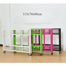 이동식 진열대 매대 가판대 행사용 판매대 옷가게, B형 블랙 113x70x80