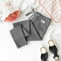 태교여행원피스 임부복 빅사이즈 니트 출산 Drawstring 레깅스 고양이 디자인 스트라이프 임신 옷 높은 허