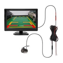 차량용모니터 BINWEI 5 인치 HD 800*480 모니터 카메라 후면보기 백업 LED 자동차 주차 시스템, 04 501BK-Butterfly