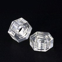 투명 너트폴리카보네이트 육각 너트플라스틱 육각 너트PC 너트M3M4M5M6, 02 M3 (100pcs)